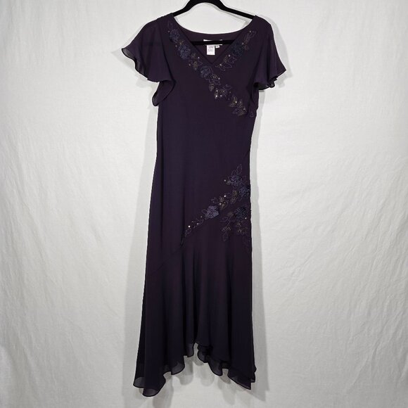 Vintage COLDWATER CREEK Dresses & Skirts - Vintage COLDWATER CREEK Y2K Whimsigoth Fairy WINE Embellished Maxi Dress Size 10